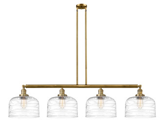 Bell - 4 Light - 54 inch - Brushed Brass - Stem Hung - Adjustable Island Light (3442|214-BB-G713-L)