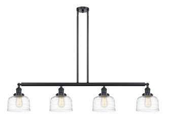 Bell - 4 Light - 53 inch - Matte Black - Stem Hung - Island Light (3442|214-BK-G713-LED)