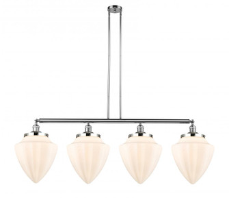 Bullet - 4 Light - 50 inch - Polished Chrome - Stem Hung - Adjustable Island Light (3442|214-PC-G661-12)