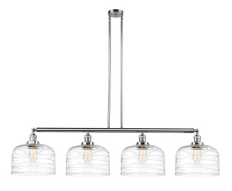 Bell - 4 Light - 54 inch - Polished Chrome - Stem Hung - Adjustable Island Light (3442|214-PC-G713-L)