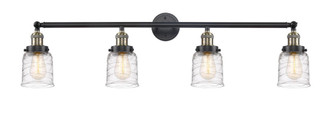 Bell - 4 Light - 42 inch - Black Antique Brass - Adjustable Bath Vanity Light (3442|215-BAB-G513-LED)