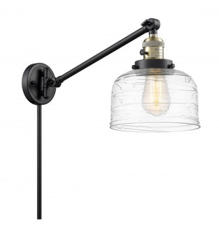Bell - 1 Light - 8 inch - Black Antique Brass -Adjustable Swing Arm (3442|237-BAB-G713)