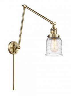Bell - 1 Light - 8 inch - Antique Brass -Adjustable Swing Arm (3442|238-AB-G513-LED)