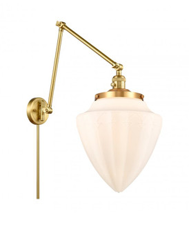 Bullet - 1 Light - 12 inch - Satin Gold -Adjustable Swing Arm (3442|238-SG-G661-12)