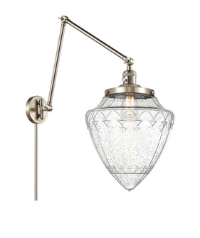 Bullet - 1 Light - 12 inch - Brushed Satin Nickel -Adjustable Swing Arm (3442|238-SN-G664-12-LED)