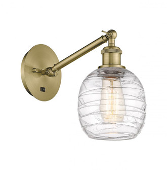 Belfast - 1 Light - 6 inch - Antique Brass - Sconce (3442|317-1W-AB-G1013-LED)