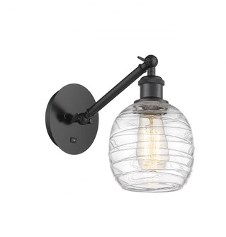 Belfast - 1 Light - 6 inch - Matte Black - Adjustable Sconce (3442|317-1W-BK-G1013-LED)