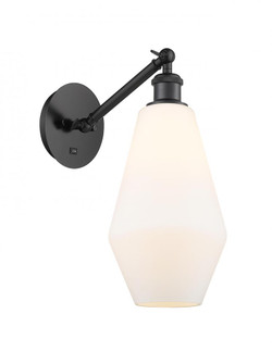 Cindyrella - 1 Light - 7 inch - Matte Black - Adjustable Sconce (3442|317-1W-BK-G651-7)