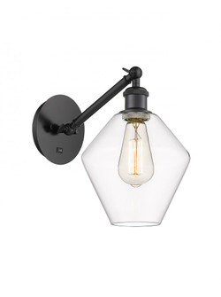 Cindyrella - 1 Light - 8 inch - Matte Black - Adjustable Sconce (3442|317-1W-BK-G652-8-LED)