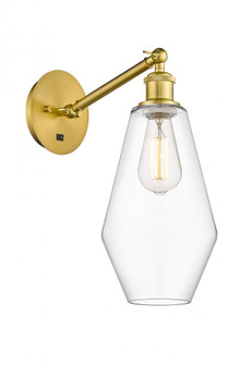 Cindyrella - 1 Light - 7 inch - Satin Gold - Adjustable Sconce (3442|317-1W-SG-G652-7)