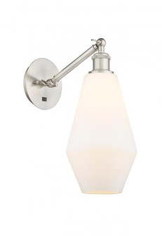 Cindyrella - 1 Light - 7 inch - Brushed Satin Nickel - Adjustable Sconce (3442|317-1W-SN-G651-7-LED)
