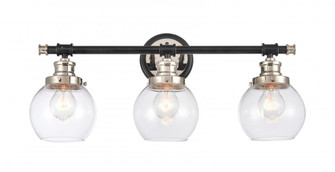 Saybrook - 3 Light - 24 inch - Black Polished Nickel - Bath Vanity Light (3442|340-3W-BPN-G3402-6-LED)