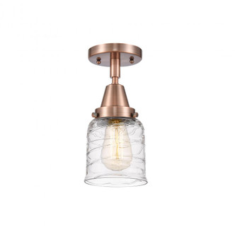 Bell - 1 Light - 5 inch - Antique Copper - Semi-Flush Mount (3442|447-1C-AC-G513)
