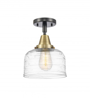 Bell - 1 Light - 8 inch - Black Antique Brass - Semi-Flush Mount (3442|447-1C-BAB-G713)