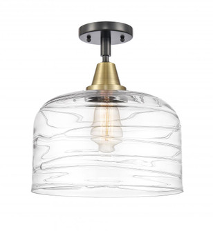 Bell - 1 Light - 12 inch - Black Antique Brass - Semi-Flush Mount (3442|447-1C-BAB-G713-L)