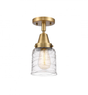 Bell - 1 Light - 5 inch - Brushed Brass - Semi-Flush Mount (3442|447-1C-BB-G513)