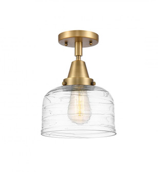 Bell - 1 Light - 8 inch - Brushed Brass - Semi-Flush Mount (3442|447-1C-BB-G713-LED)