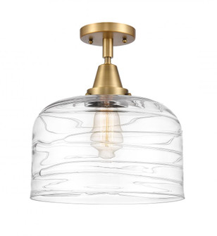 Bell - 1 Light - 12 inch - Brushed Brass - Semi-Flush Mount (3442|447-1C-BB-G713-L-LED)