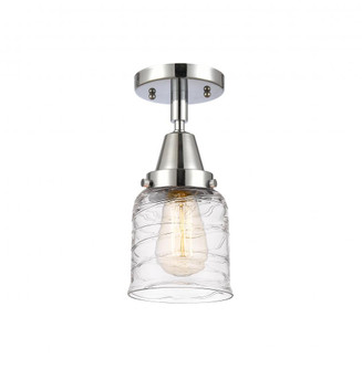 Bell - 1 Light - 5 inch - Polished Chrome - Semi-Flush Mount (3442|447-1C-PC-G513-LED)