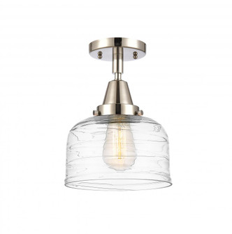 Bell - 1 Light - 5 inch - Polished Nickel - Semi-Flush Mount (3442|447-1C-PN-G513)