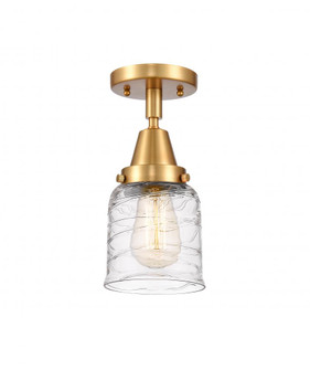 Bell - 1 Light - 5 inch - Satin Gold - Semi-Flush Mount (3442|447-1C-SG-G513-LED)