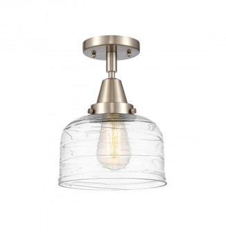 Bell - 1 Light - 8 inch - Brushed Satin Nickel - Semi-Flush Mount (3442|447-1C-SN-G713-LED)