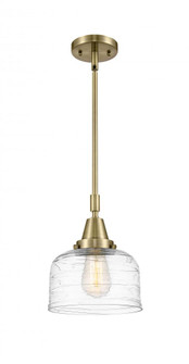 Bell - 1 Light - 8 inch - Antique Brass - Mini Pendant (3442|447-1S-AB-G713-LED)