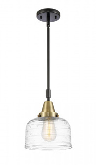 Bell - 1 Light - 8 inch - Black Antique Brass - Mini Pendant (3442|447-1S-BAB-G713-LED)