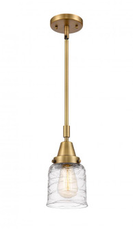 Bell - 1 Light - 5 inch - Brushed Brass - Mini Pendant (3442|447-1S-BB-G513-LED)