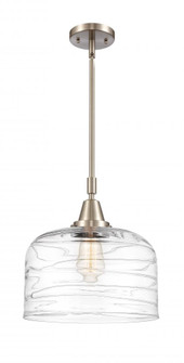 Bell - 1 Light - 12 inch - Brushed Satin Nickel - Mini Pendant (3442|447-1S-SN-G713-L)