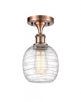 Belfast - 1 Light - 6 inch - Antique Copper - Semi-Flush Mount (3442|516-1C-AC-G1013)