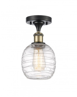 Belfast - 1 Light - 6 inch - Black Antique Brass - Semi-Flush Mount (3442|516-1C-BAB-G1013)