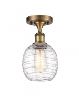 Belfast - 1 Light - 6 inch - Brushed Brass - Semi-Flush Mount (3442|516-1C-BB-G1013-LED)