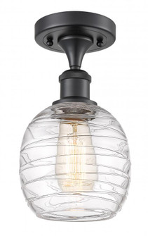 Belfast - 1 Light - 6 inch - Matte Black - Semi-Flush Mount (3442|516-1C-BK-G1013)