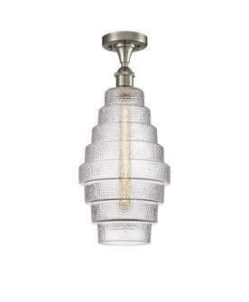 Cascade - 1 Light - 8 inch - Brushed Satin Nickel - Flush Mount (3442|516-1C-SN-G672-8)