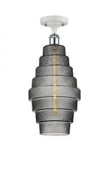 Cascade - 1 Light - 8 inch - White Polished Chrome - Semi-Flush Mount (3442|516-1C-WPC-G673-8)