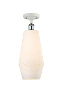 Windham - 1 Light - 7 inch - White Polished Chrome - Semi-Flush Mount (3442|516-1C-WPC-G681-7)