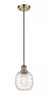 Belfast - 1 Light - 6 inch - Antique Brass - Cord hung - Mini Pendant (3442|516-1P-AB-G1013)