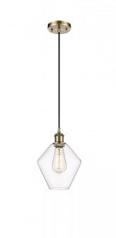 Cindyrella - 1 Light - 8 inch - Antique Brass - Cord hung - Mini Pendant (3442|516-1P-AB-G652-8-LED)