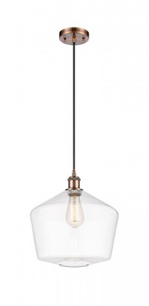 Cindyrella - 1 Light - 12 inch - Antique Copper - Cord hung - Mini Pendant (3442|516-1P-AC-G652-12)