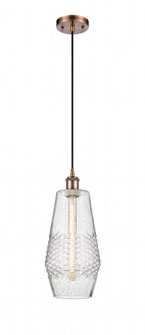 Windham - 1 Light - 7 inch - Antique Copper - Cord hung - Mini Pendant (3442|516-1P-AC-G684-7)