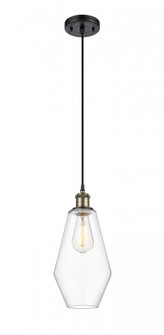Cindyrella - 1 Light - 7 inch - Black Antique Brass - Cord hung - Mini Pendant (3442|516-1P-BAB-G652-7-LED)