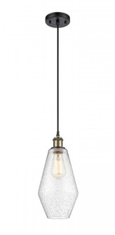 Cindyrella - 1 Light - 7 inch - Black Antique Brass - Cord hung - Mini Pendant (3442|516-1P-BAB-G654-7)