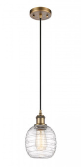 Belfast - 1 Light - 6 inch - Brushed Brass - Cord hung - Mini Pendant (3442|516-1P-BB-G1013-LED)