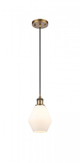 Cindyrella - 1 Light - 6 inch - Brushed Brass - Cord hung - Mini Pendant (3442|516-1P-BB-G651-6-LED)