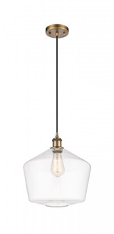 Cindyrella - 1 Light - 12 inch - Brushed Brass - Cord hung - Mini Pendant (3442|516-1P-BB-G652-12-LED)