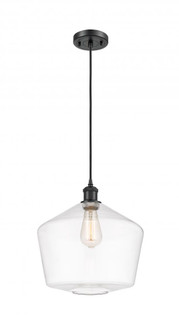 Cindyrella - 1 Light - 12 inch - Matte Black - Cord hung - Mini Pendant (3442|516-1P-BK-G652-12)