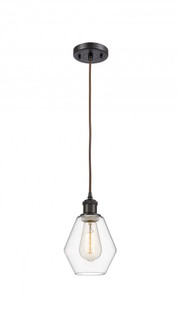 Cindyrella - 1 Light - 6 inch - Oil Rubbed Bronze - Cord hung - Mini Pendant (3442|516-1P-OB-G652-6)