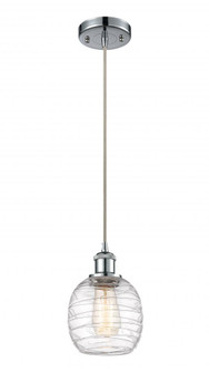 Belfast - 1 Light - 6 inch - Polished Chrome - Cord hung - Mini Pendant (3442|516-1P-PC-G1013-LED)