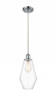 Cindyrella - 1 Light - 7 inch - Polished Chrome - Cord hung - Mini Pendant (3442|516-1P-PC-G652-7-LED)